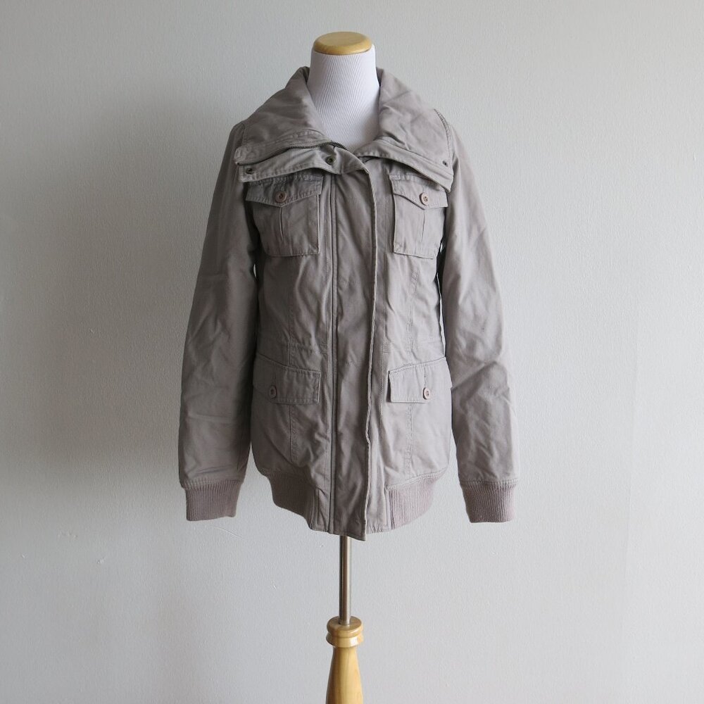 SWS Outerwear 100% Cotton Gray Full Zip Jacket - Size Large